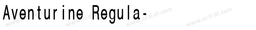 Aventurine Regula字体转换 Aventurine Regula字体转换
